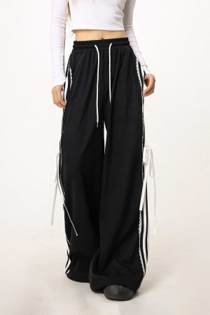 Women's Hip-Hop Casual Wide-Leg Jazz Dance Pants - Loose Fit Street Style for Hot Girl Vibes