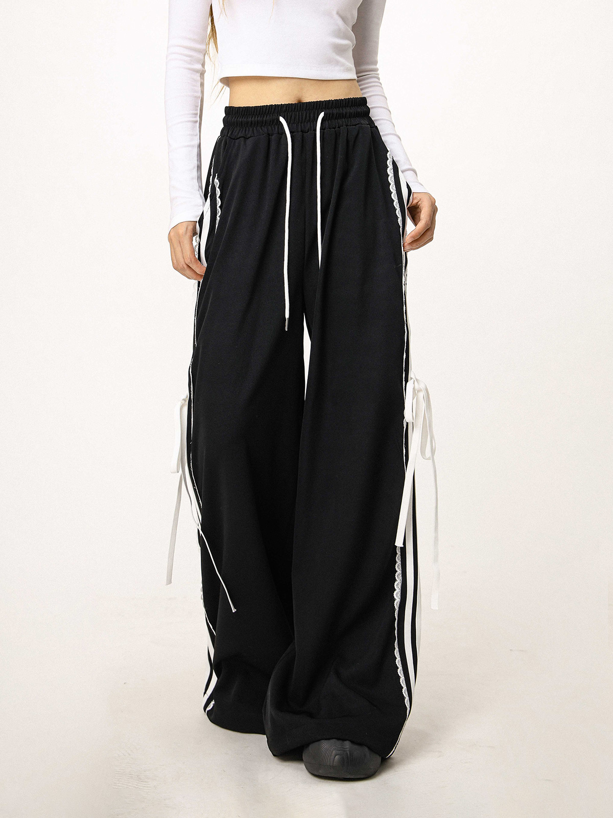Women's Hip-Hop Casual Wide-Leg Jazz Dance Pants - Loose Fit Street Style for Hot Girl Vibes Women's Hip-Hop Casual Wide-Leg Jazz Dance Pants - Loose Fit Street Style for Hot Girl Vibes