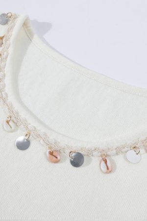 Women's Irregular Bohemian Short Sleeve Top - Unique Summer Outfit with Gorgeous Design for Trendy 90s and Y2K Style