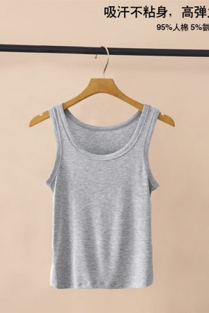 Women's Knitted Layering Vest, White Basic Camisole & Black Sleeveless Top - Trendy Summer Essentials for Chic Outfits