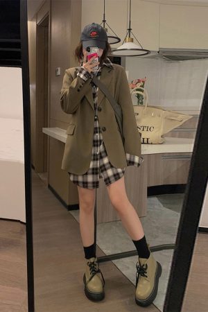 Women's Korean Style Petite Small Suit Jacket - High-End Street Style for Spring & Autumn 2025 - Trendy & Fashionable