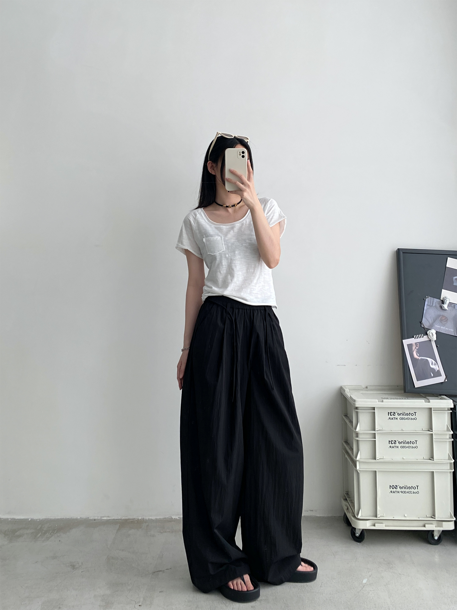 Women's Korean Style Summer Wide-Leg Pants - Loose High-Waisted Casual Floor-Length Trousers for Effortless Chic Women's Korean Style Summer Wide-Leg Pants - Loose High-Waisted Casual Floor-Length Trousers for Effortless Chic
