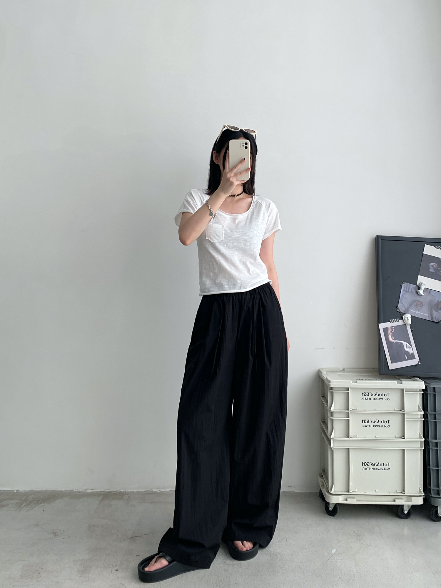 Women's Korean Style Summer Wide-Leg Pants - Loose High-Waisted Casual Floor-Length Trousers for Effortless Chic Women's Korean Style Summer Wide-Leg Pants - Loose High-Waisted Casual Floor-Length Trousers for Effortless Chic
