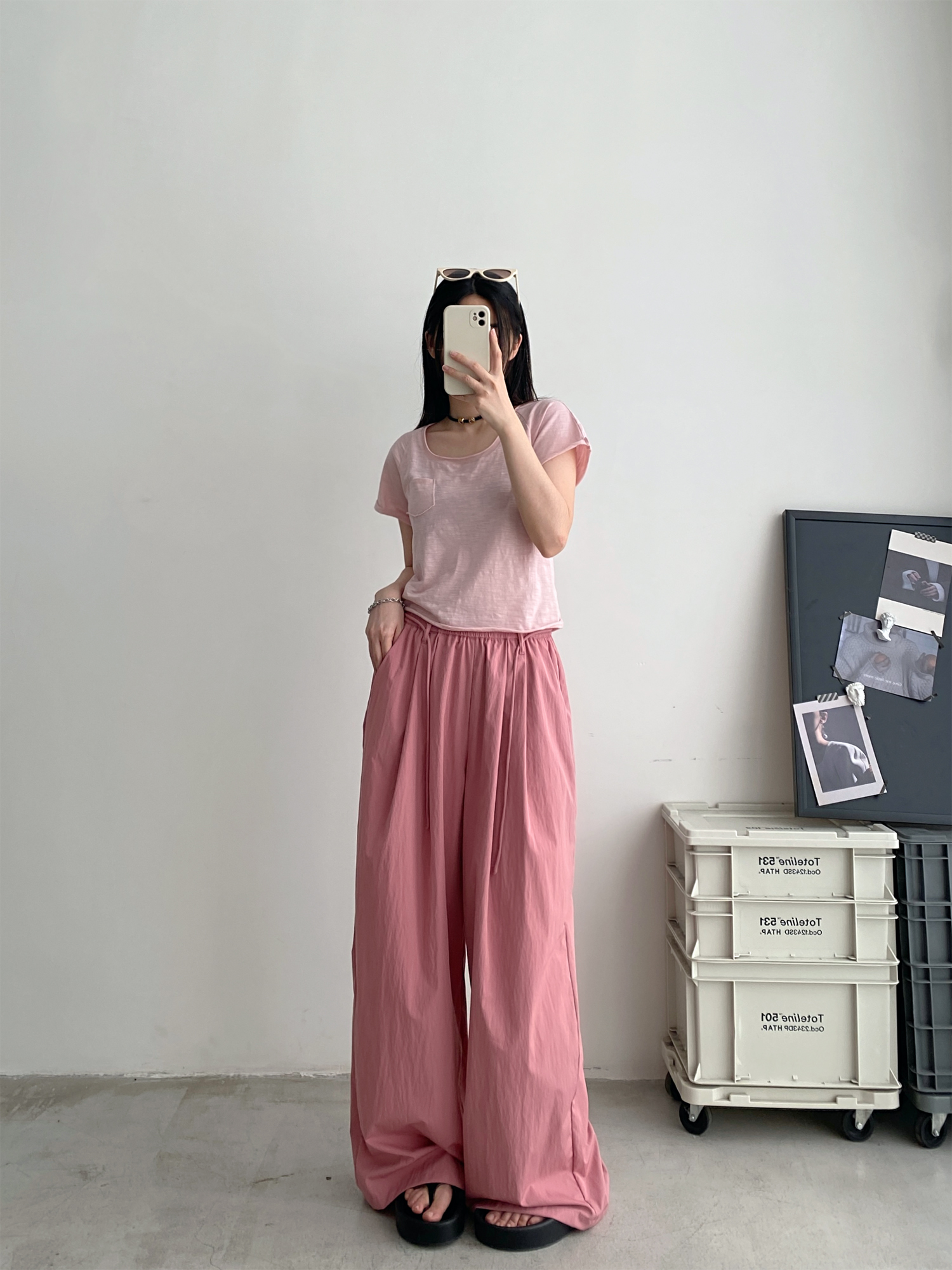 Women's Korean Style Summer Wide-Leg Pants - Loose High-Waisted Casual Floor-Length Trousers for Effortless Chic Women's Korean Style Summer Wide-Leg Pants - Loose High-Waisted Casual Floor-Length Trousers for Effortless Chic