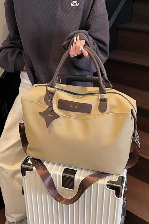 Women's Large Capacity Travel Bag - Versatile Gym Tote, Stylish Business Luggage for Short Trips, High-End Carry-On Bag