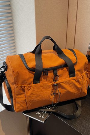 Women's Large Capacity Travel Sports Gym Bag - Lightweight Portable Hand-Held Shoulder Crossbody Luggage