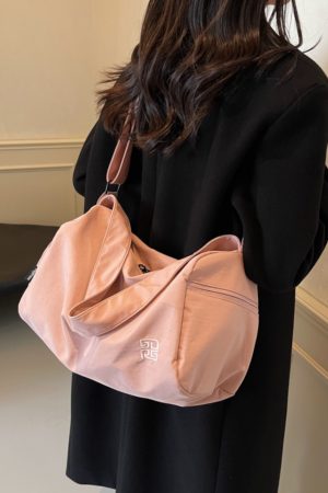 Women's Lightweight Crossbody Sports Bag - Large Capacity Fitness Shoulder Bag for Short Trips & Versatile Travel Use