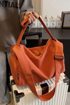 Women's Lightweight Crossbody Sports Bag - Large Capacity Fitness Shoulder Bag for Short Trips & Versatile Travel Use