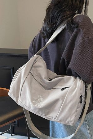 Women's Lightweight Fitness Sports Bag - Large Capacity Commuting Shoulder Crossbody Bag for Travel and Short Trips