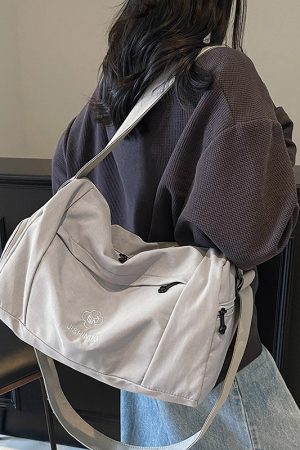 Women's Lightweight Fitness Sports Bag - Large Capacity Commuting Shoulder Crossbody Bag for Travel and Short Trips