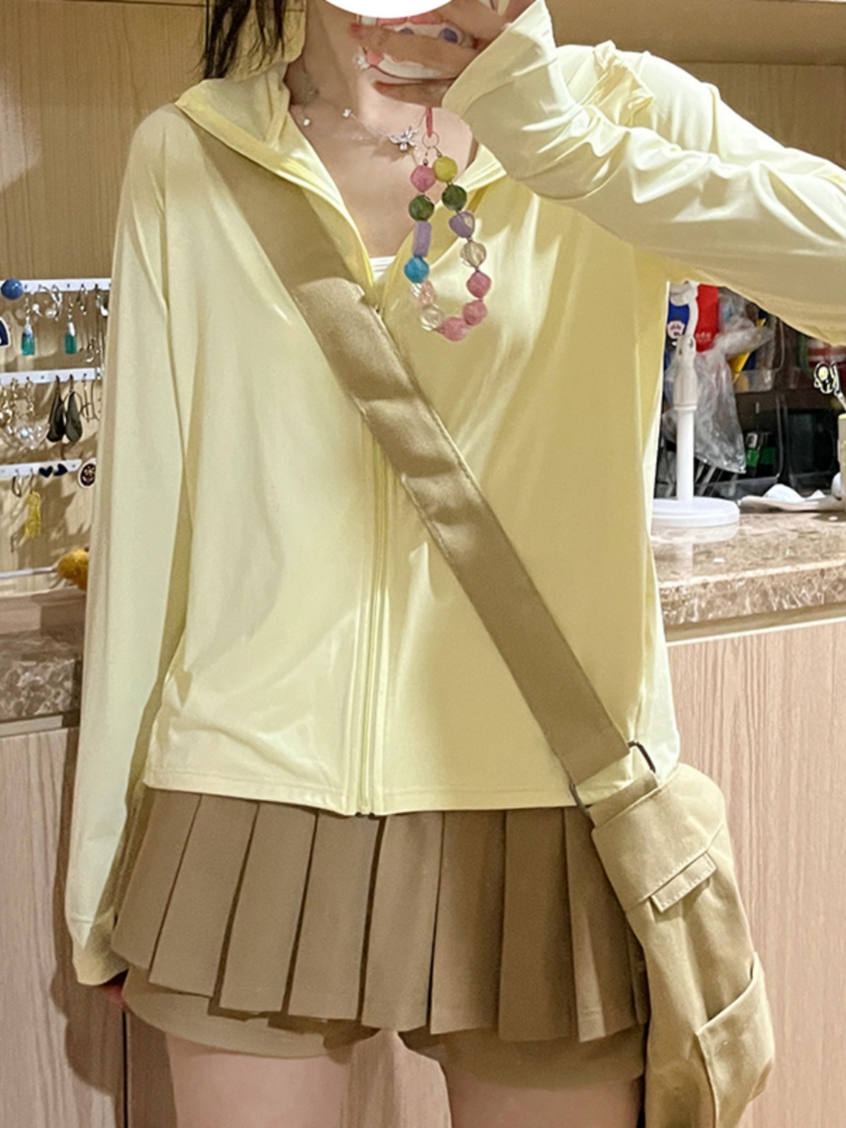 Women's Lightweight Hooded Sun Protection Jacket - UPF 50+ Ice Silk Breathable Cape Cardigan for Summer Outdoor Wear Women's Lightweight Hooded Sun Protection Jacket - UPF 50+ Ice Silk Breathable Cape Cardigan for Summer Outdoor Wear