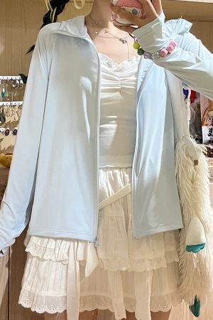 Women's Lightweight Hooded Sun Protection Jacket - UPF 50+ Ice Silk Breathable Cape Cardigan for Summer Outdoor Wear