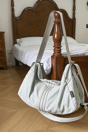 Women's Lightweight Large Capacity Sports Fitness Bag - Versatile Crossbody Travel Storage Shoulder Bag