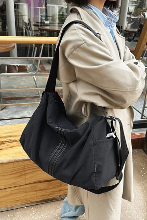 Women's Lightweight Large Capacity Sports Fitness Bag - Versatile Crossbody Travel Storage Shoulder Bag