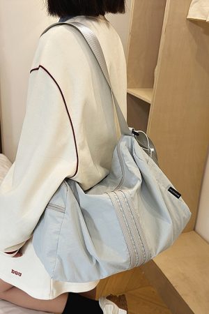 Women's Lightweight Large Capacity Sports Fitness Bag - Versatile Crossbody Travel Storage Shoulder Bag