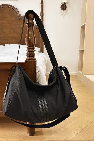 Women's Lightweight Large Capacity Sports Fitness Bag - Versatile Crossbody Travel Storage Shoulder Bag