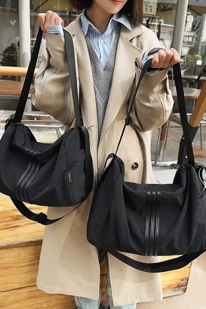 Women's Lightweight Large Capacity Sports Fitness Bag - Versatile Crossbody Travel Storage Shoulder Bag