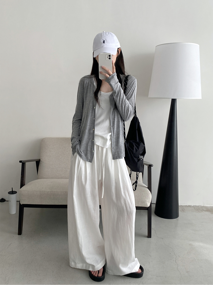 Women's Lightweight Sun Protection Cardigan - Loose Fit Long Sleeve Tencel Acetate Knit Top for Spring & Summer Women's Lightweight Sun Protection Cardigan - Loose Fit Long Sleeve Tencel Acetate Knit Top for Spring & Summer