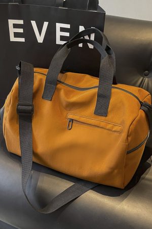 Women's Lightweight Training Bag with Dry Wet Separation, Crossbody Travel Luggage, Portable Short Trip Storage Bag