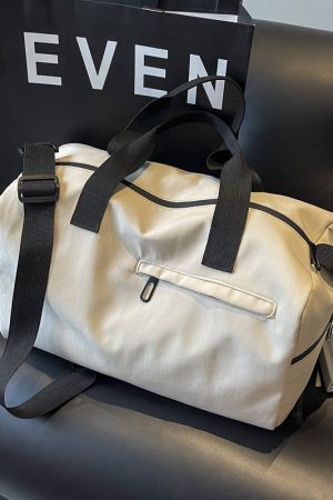 Women's Lightweight Training Bag with Dry Wet Separation, Crossbody Travel Luggage, Portable Short Trip Storage Bag