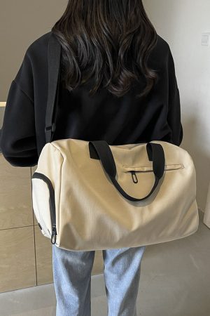 Women's Lightweight Training Bag with Dry Wet Separation, Crossbody Travel Luggage, Portable Short Trip Storage Bag