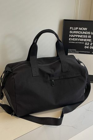 Women's Lightweight Training Bag with Dry Wet Separation, Crossbody Travel Luggage, Portable Short Trip Storage Bag