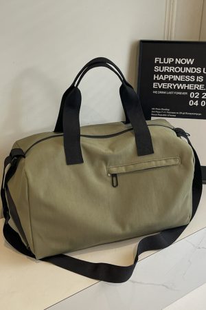 Women's Lightweight Training Bag with Dry Wet Separation, Crossbody Travel Luggage, Portable Short Trip Storage Bag