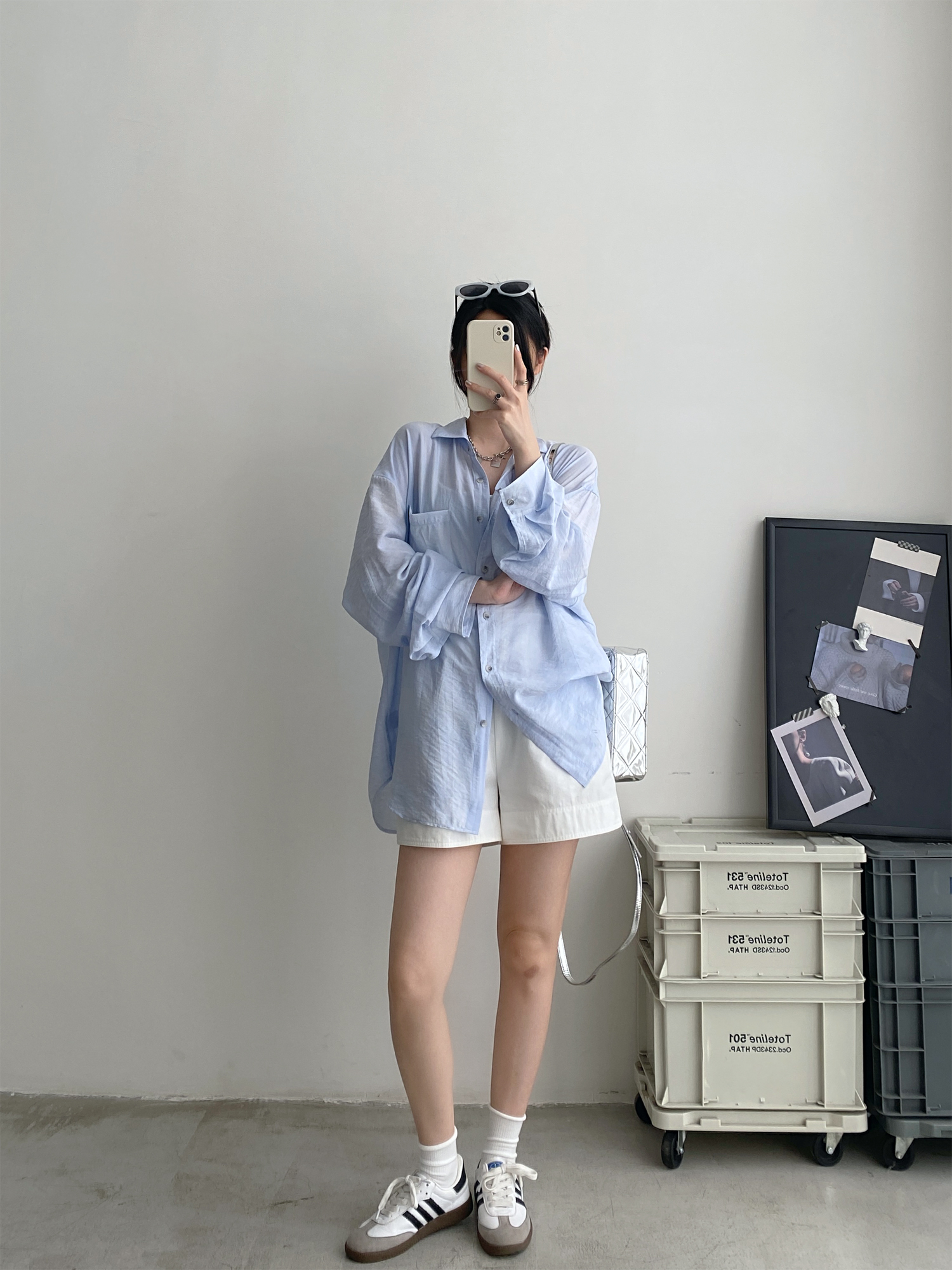 Women's Long Sleeve Tie-Dye Shirt with Lapel, Sun Grapefruit Summer Texture, Elegant Loose Fit, Casual Sun-Protective Style Women's Long Sleeve Tie-Dye Shirt with Lapel, Sun Grapefruit Summer Texture, Elegant Loose Fit, Casual Sun-Protective Style