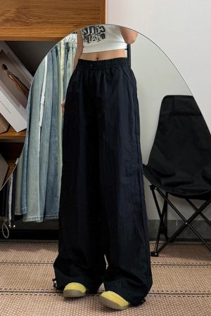 Women's Loose Fit Cargo Pants - Thin, Quick-Dry, Straight-Leg, Wide-Leg Casual Sports Pants for Summer 2025, Versatile American Style