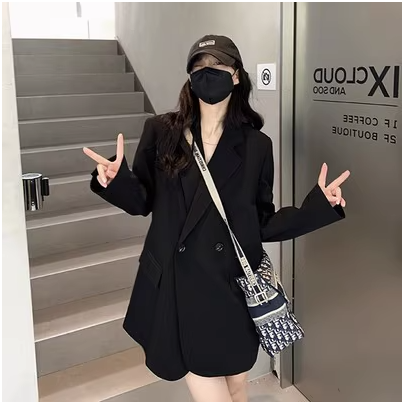 Women's Loose Korean-Style Blazer Suit Set for Autumn 2025, Casual Professional Fashion Wear Women's Loose Korean-Style Blazer Suit Set for Autumn 2025, Casual Professional Fashion Wear