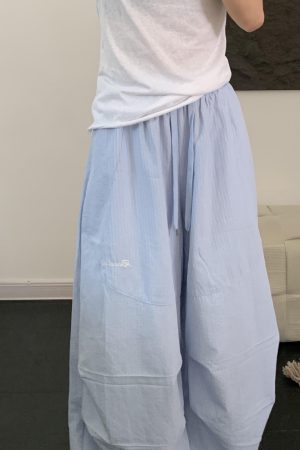 Womenâ€™s Loose Straight Wide-Leg Striped Casual Sports Pants - Summer Dance Jazz Pants in American Work Style