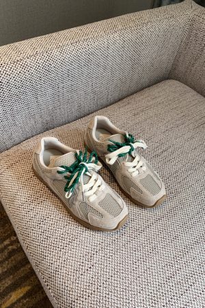 Women's Low-Top Flat Sole Suede and Mesh Casual Sports Shoes - Breathable Comfort for Everyday Style 2025