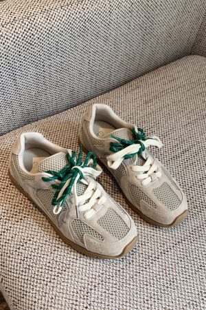 Women's Low-Top Flat Sole Suede and Mesh Casual Sports Shoes - Breathable Comfort for Everyday Style 2025