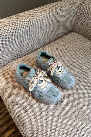 Women's Low-Top Flat Sole Suede and Mesh Casual Sports Shoes - Breathable Comfort for Everyday Style 2025