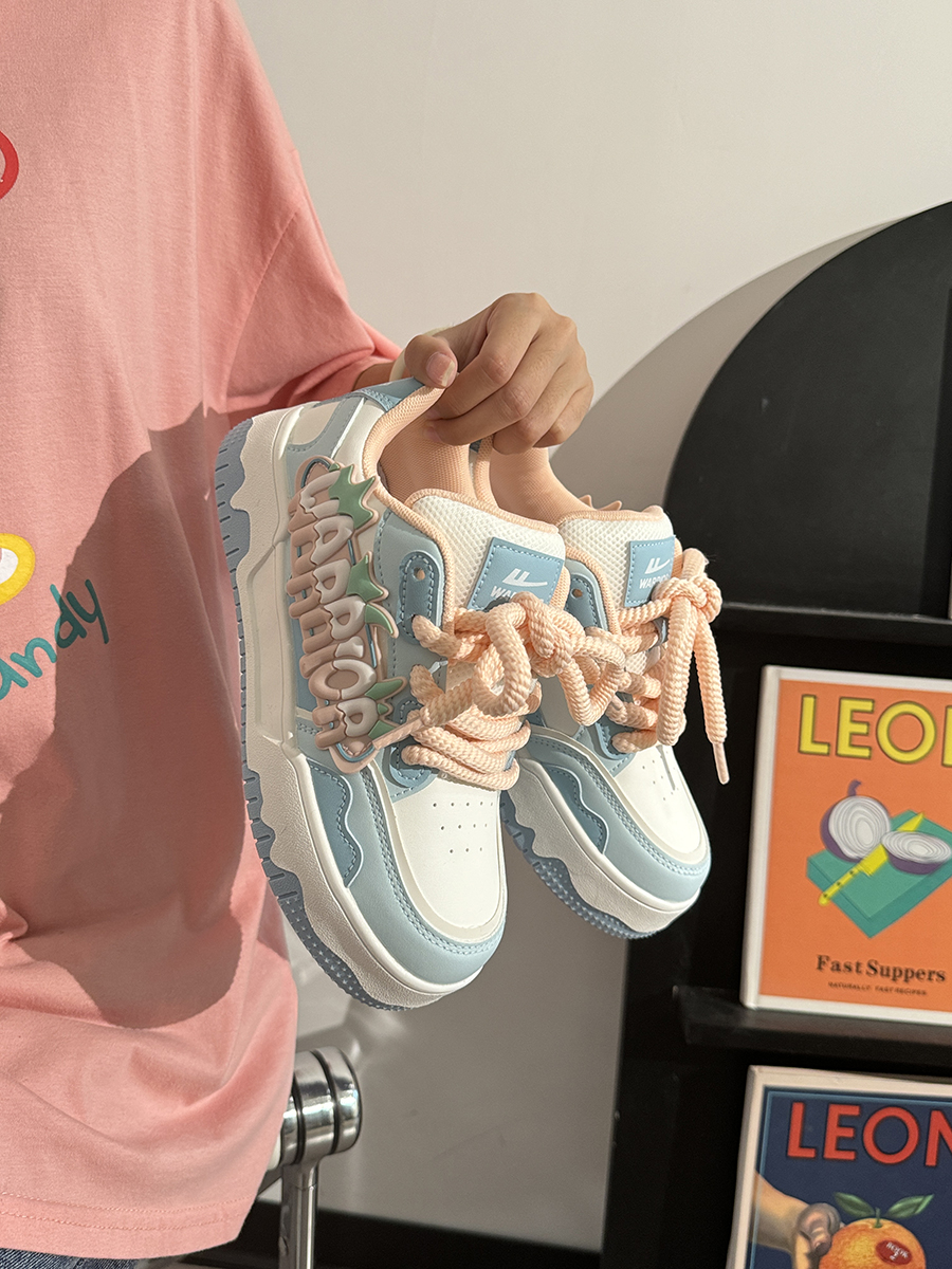 Women's Mesh Dopamine Board Shoes with Ice Cream Sole - Breathable Soft Bottom Sports Shoes for Summer Fun Women's Mesh Dopamine Board Shoes with Ice Cream Sole - Breathable Soft Bottom Sports Shoes for Summer Fun