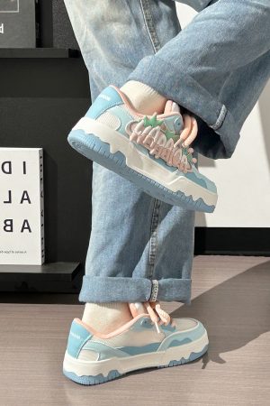 Women's Mesh Dopamine Board Shoes with Ice Cream Sole - Breathable Soft Bottom Sports Shoes for Summer Fun