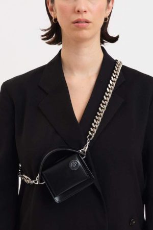 Women's Mini Crossbody Bag 2025 Summer Style - Small Square Design with Thick Chain Shoulder Strap for Lipstick and Coin Storage