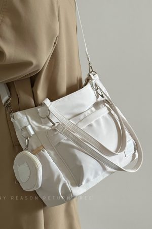 Women's Nylon Tote Bag 2024 - Large Capacity Shoulder Crossbody Bag for Students and Commuting - Trendy Fashion Accessory