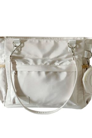 Women's Nylon Tote Bag 2024 - Large Capacity Shoulder Crossbody Bag for Students and Commuting - Trendy Fashion Accessory