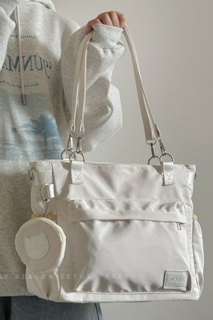 Women's Nylon Tote Bag 2024 - Large Capacity Shoulder Crossbody Bag for Students and Commuting - Trendy Fashion Accessory