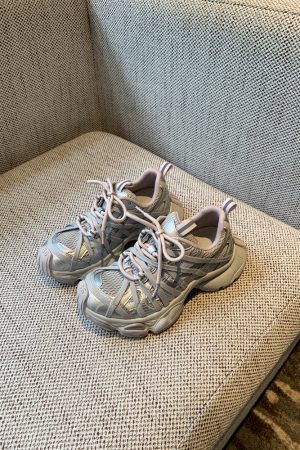 Women's Paris Lace-Up Thick-Soled Dad Shoes - Spring 2025 Casual Round Toe Sneakers, Y2K Trendy Sports Footwear