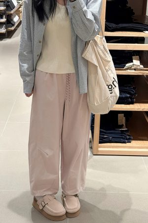 Women's Plus Size 3/4 Balloon Pants - Slimming Loose Wide Leg Casual Trousers in Japanese Style for Short Individuals