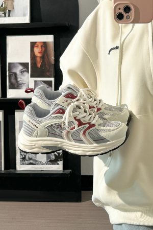 Women's Retro Chunky Dad Shoes - 2025 Summer Mesh Breathable Casual Sports Footwear with Soft Sole