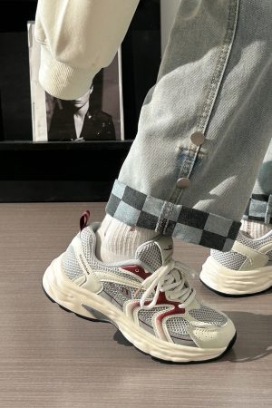 Women's Retro Chunky Dad Shoes - 2025 Summer Mesh Breathable Casual Sports Footwear with Soft Sole