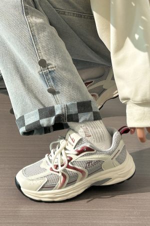 Women's Retro Chunky Dad Shoes - 2025 Summer Mesh Breathable Casual Sports Footwear with Soft Sole