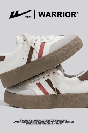 Women's Retro Hong Kong Style Board Shoes - Soft Sole, Breathable Design for Spring Summer, Trendy Niche Training Sneakers