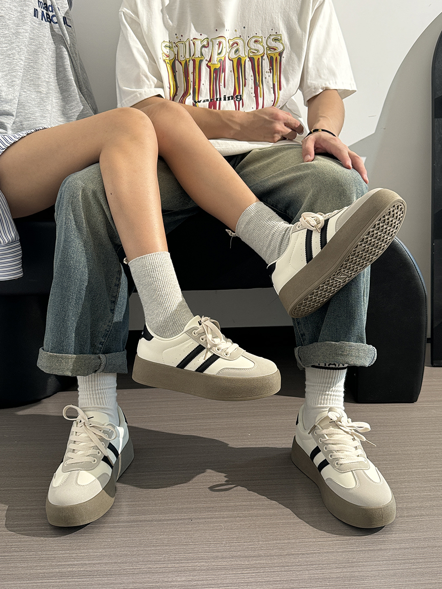 Women's Retro Hong Kong Style Board Shoes - Soft Sole, Breathable Design for Spring Summer, Trendy Niche Training Sneakers Women's Retro Hong Kong Style Board Shoes - Soft Sole, Breathable Design for Spring Summer, Trendy Niche Training Sneakers