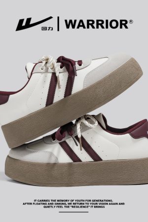 Women's Retro Hong Kong Style Board Shoes - Soft Sole, Breathable Design for Spring Summer, Trendy Niche Training Sneakers