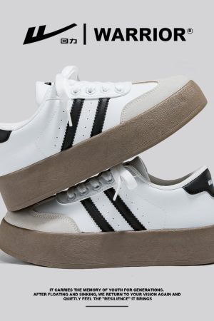 Women's Retro Hong Kong Style Board Shoes - Soft Sole, Breathable Design for Spring Summer, Trendy Niche Training Sneakers