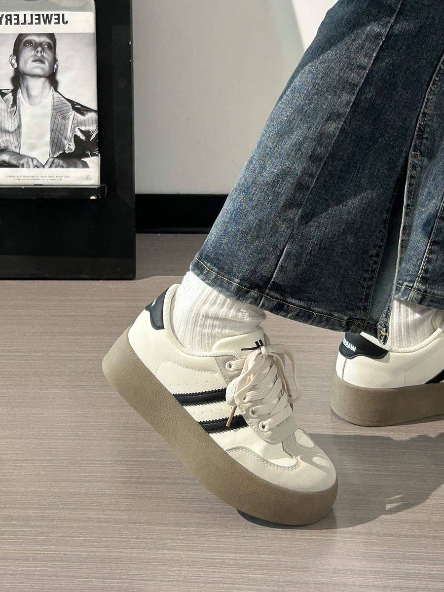 Women's Retro Hong Kong Style Board Shoes - Soft Sole, Breathable Design for Spring Summer, Trendy Niche Training Sneakers Women's Retro Hong Kong Style Board Shoes - Soft Sole, Breathable Design for Spring Summer, Trendy Niche Training Sneakers